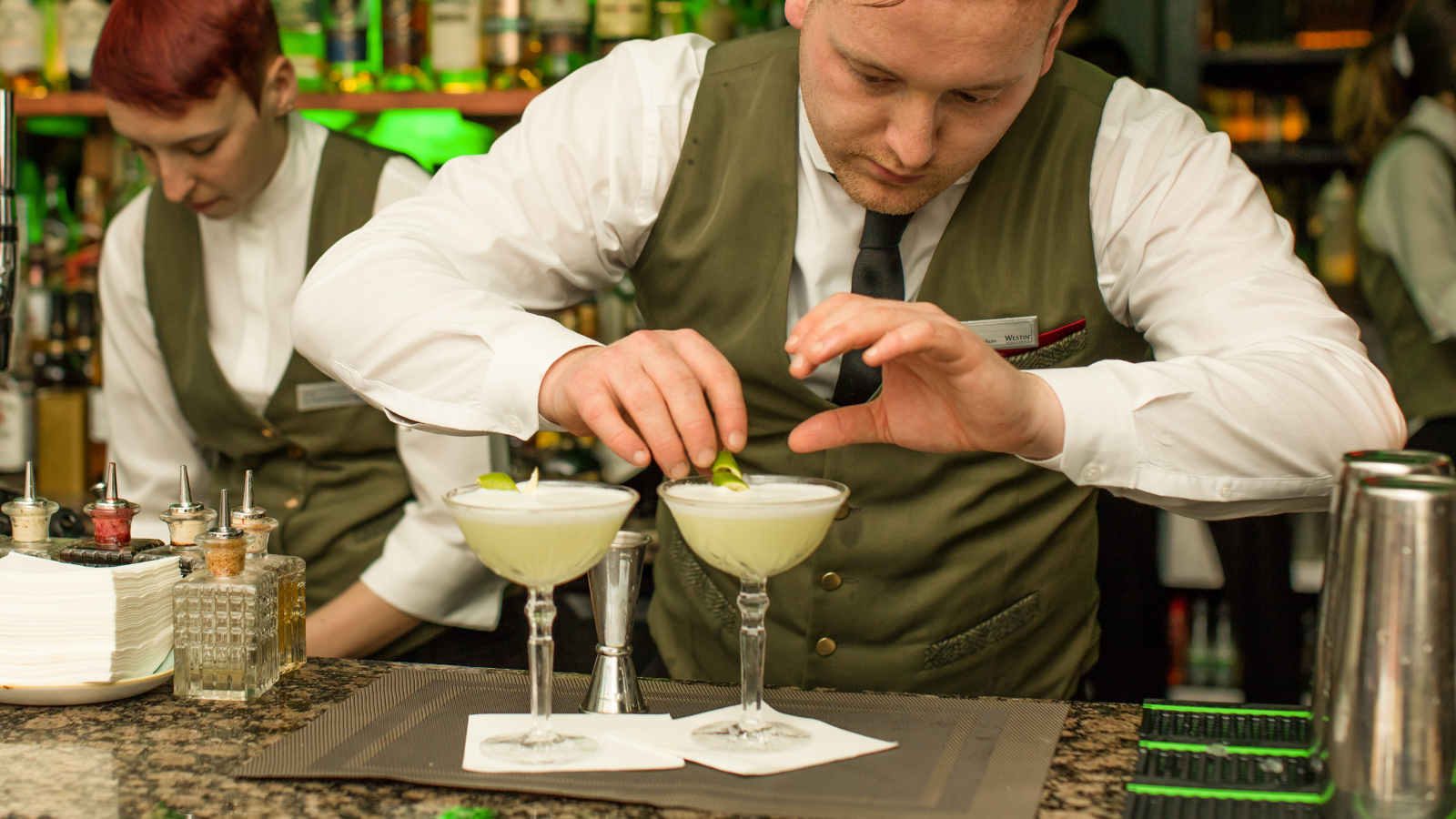mint bar westin dublin city centre cocktail whiskey bar tanqueray